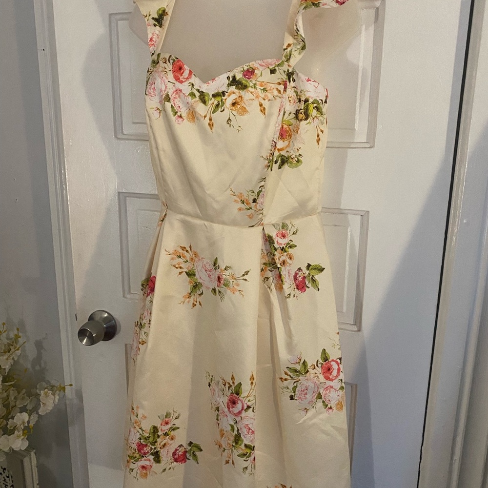 Floral Sundress with Ruffle Straps